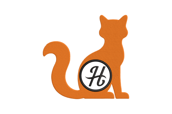 Cat Letter H: A Charming Seasonal Embroidery Staple