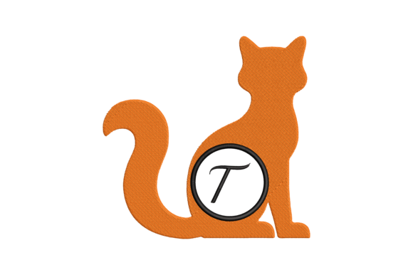 Cat Letter T: A Charming, Practical Embroidery Design for Real Projects