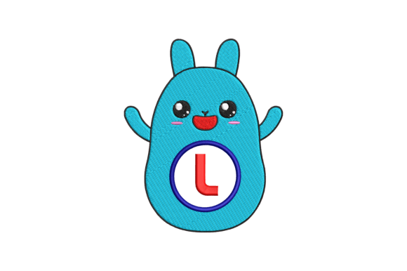 Cute Rabbit Letter L: Whimsy Meets Personalization