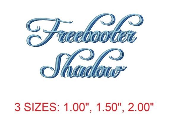 Freebooter Shadow Embroidery Font Review for Etsy Sellers