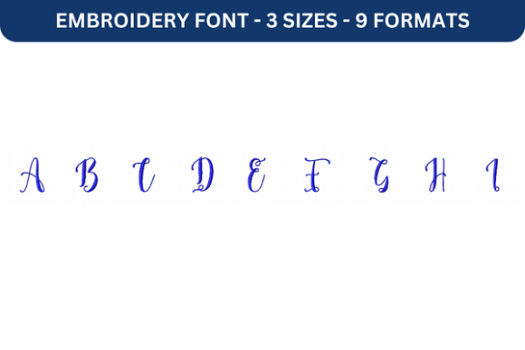 Melany Script Font Upper A to I
