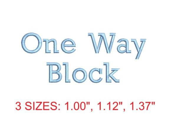 One Way Block Font: Bold, Versatile, Holiday-Ready