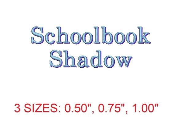 Schoolbook Shadow Embroidery Font: A Holiday Seller’s Review