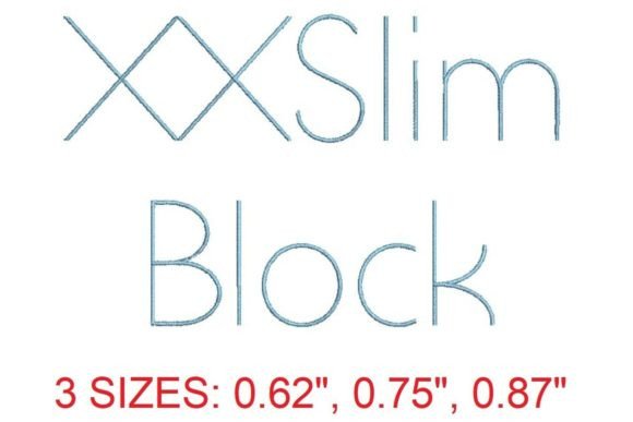 XXSlim Block Embroidery Font: A Review for Branded Merch
