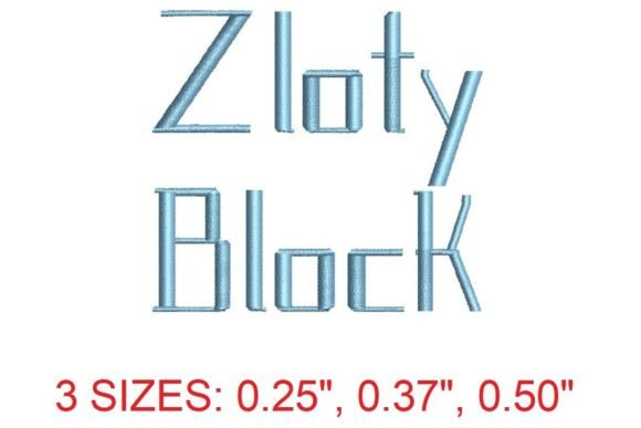 Zloty Block Embroidery Font: A Designer's Honest Review